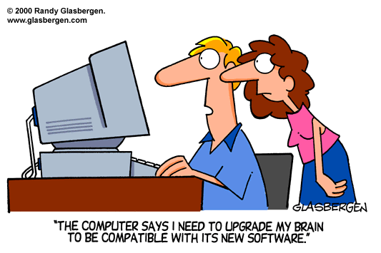 computer jokes - upgrade your software.gif